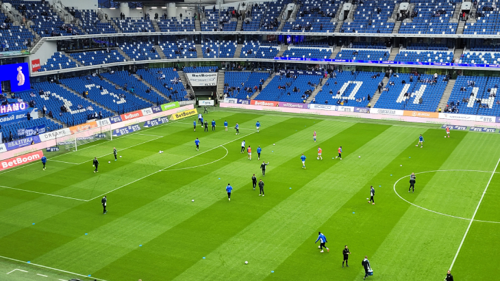 Разминка игроков Динамо