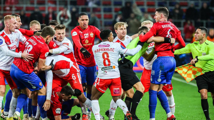 Фрагмент матча Спартак — ЦСКА