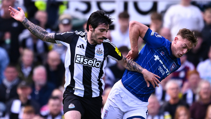 Фрагмент матча «Ньюкасл» — «Ипсвич»