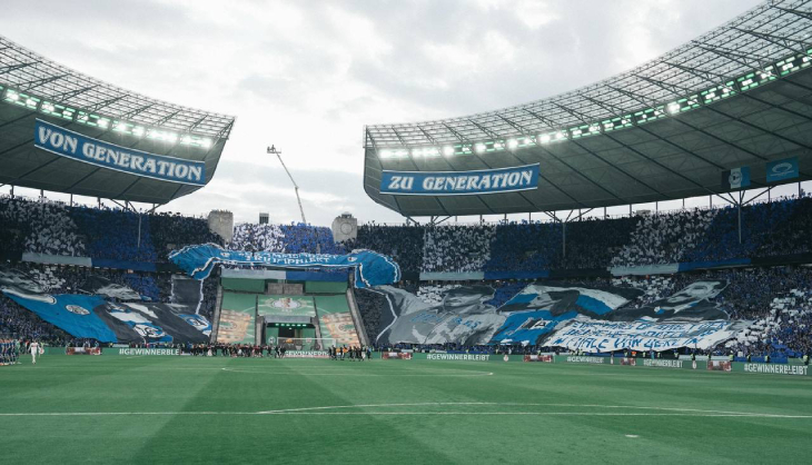 Перфоманс фанатов Арминии