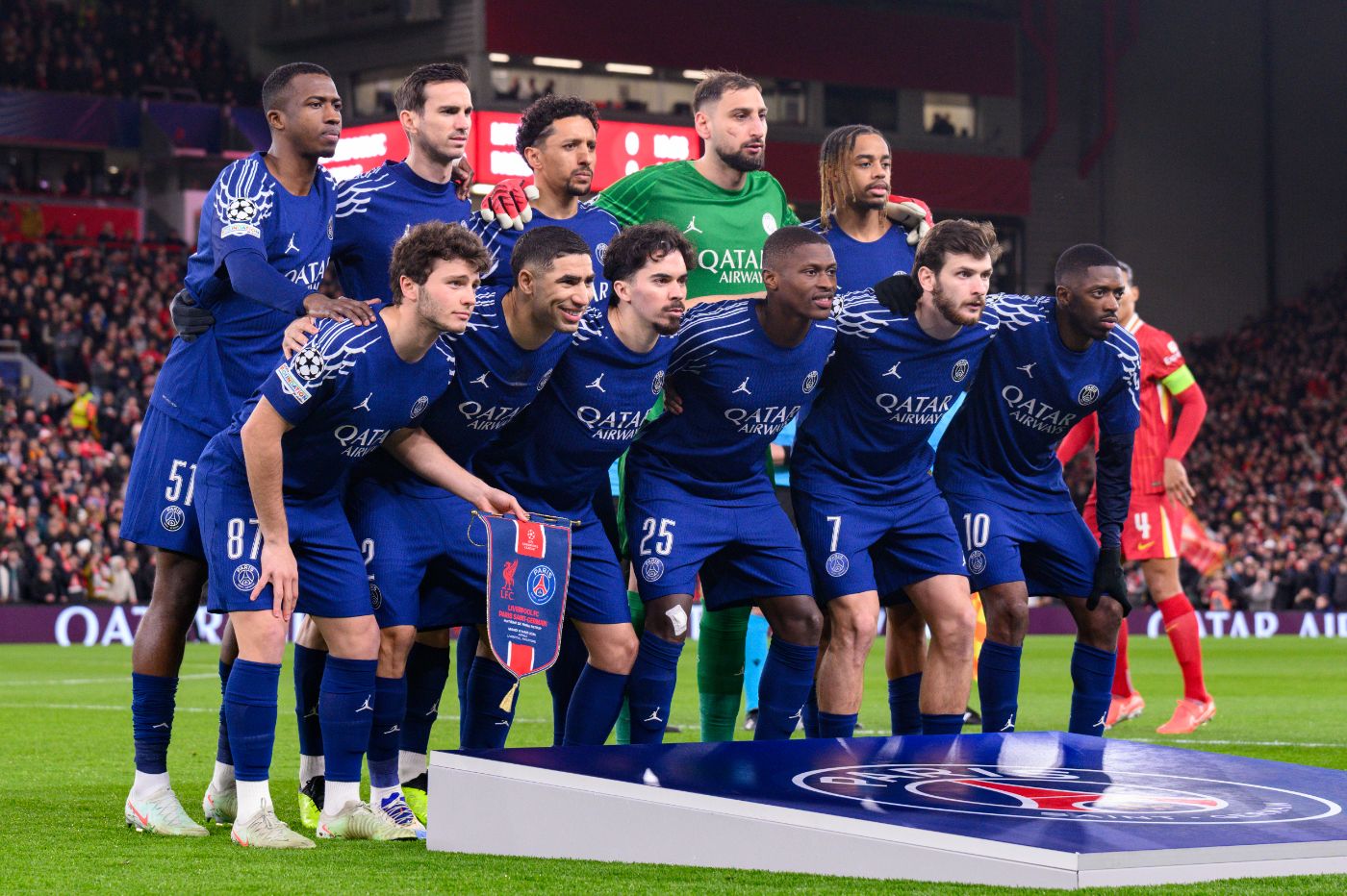 «ПСЖ» перед матчем с «Ливерпулем» на «Энфилде»