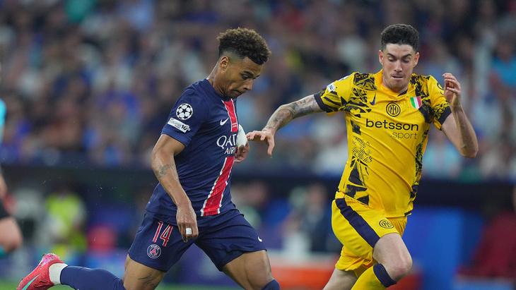 Фрагмент матча ПСЖ — «Интер»