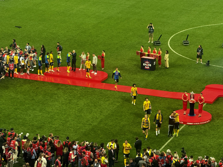 Награждение футболистов Ростова