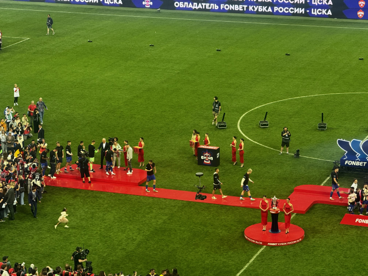 Награждение футболистов ЦСКА