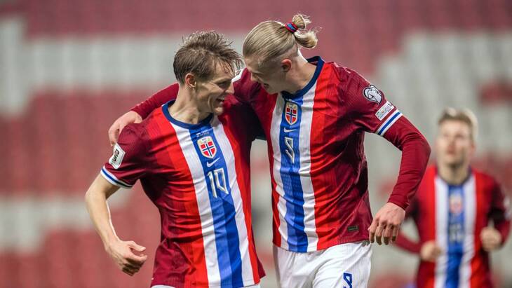 Мартин Эдегор и Эрлинг Холанн