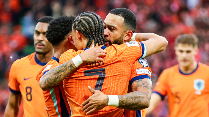 Фрагмент матча Нидерланды — Мальта