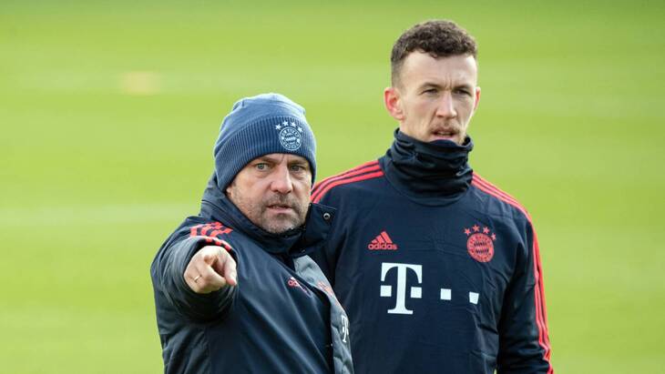 Ханс-Дитер Флик и Иван Перишич во время совместной работы в «Баварии»