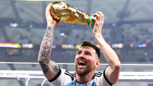 Лионель Месси с Кубком мира