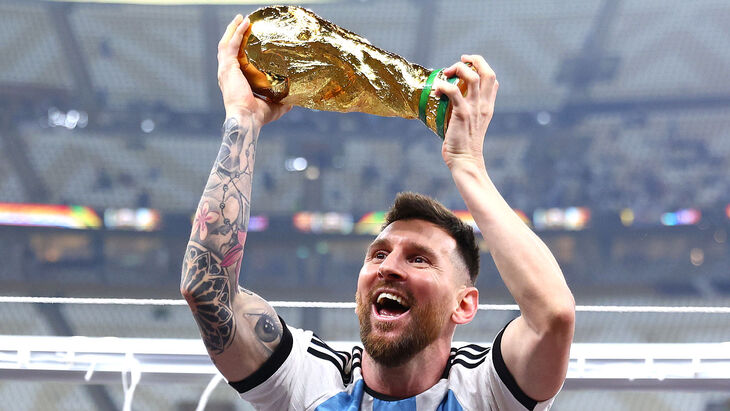 Лионель Месси с Кубком мира