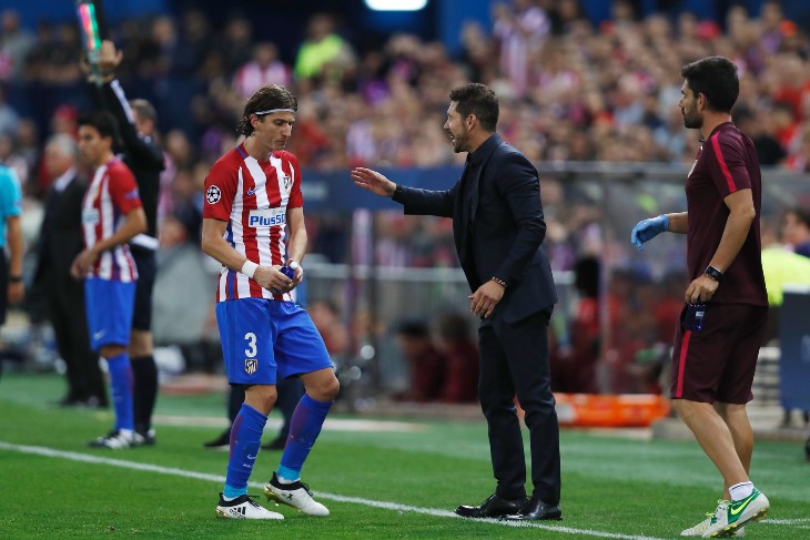 Филипе Луис и Диего Симеоне в мадридском «Атлетико»