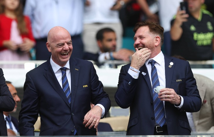Президент FIFA Джанни Инфантино на матче Клубного чемпионата мира между «Фламенго» и «Баварией»