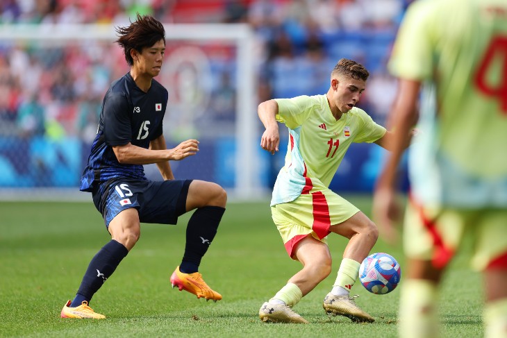 Кота Такаи в составе сборной Японии на Олимпиаде в Париже