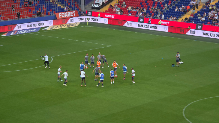 Разминка игроков ЦСКА