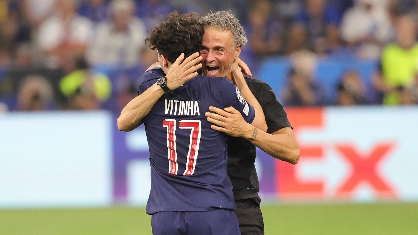 Витинья и Луис Энрике