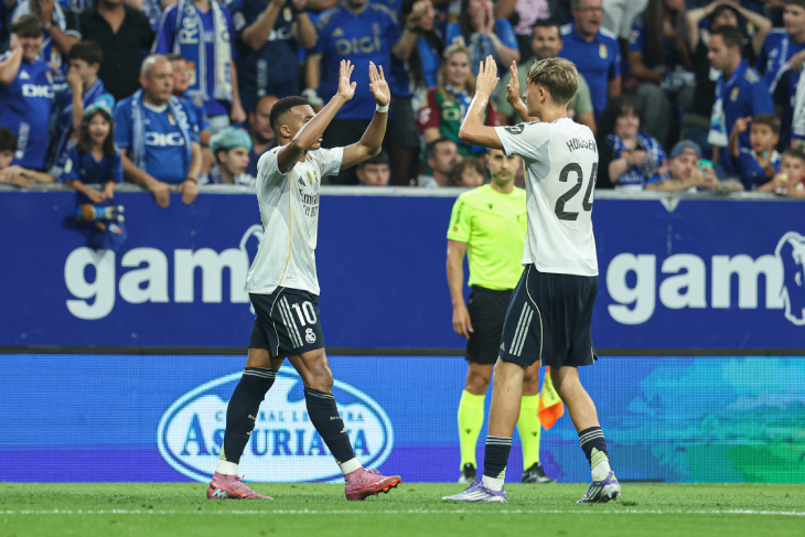 Мбаппе празднует 