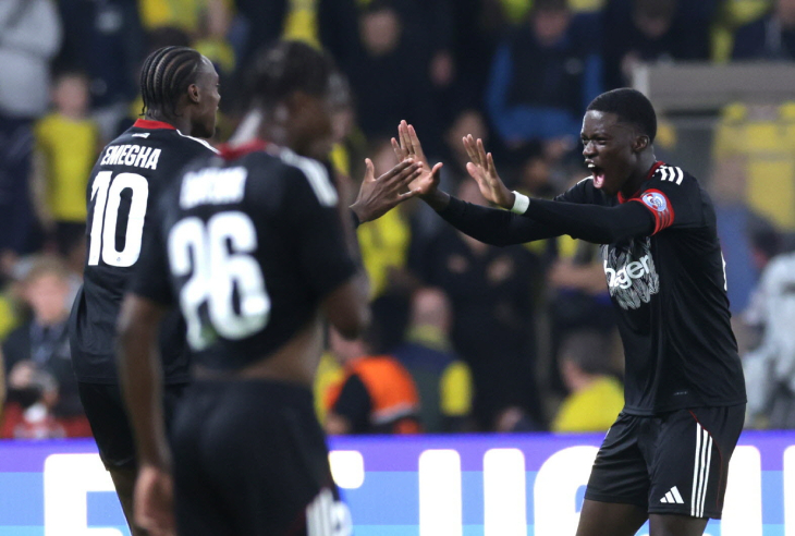 Эммануэль Эмегха после третьего гола Страсбура