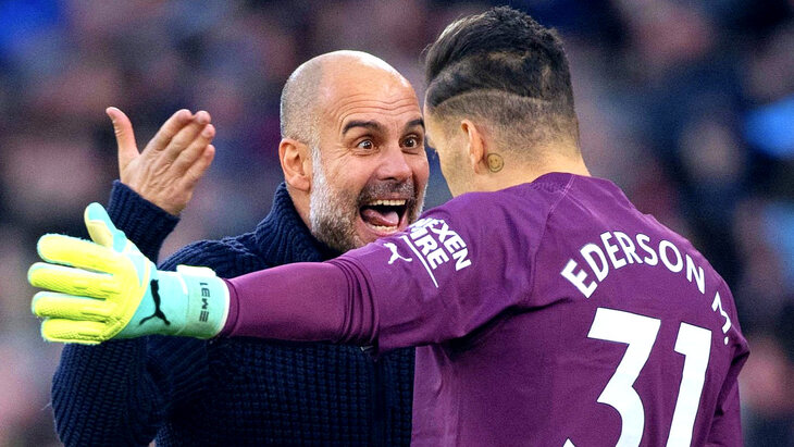 Хосеп Гвардиола и Эдерсон