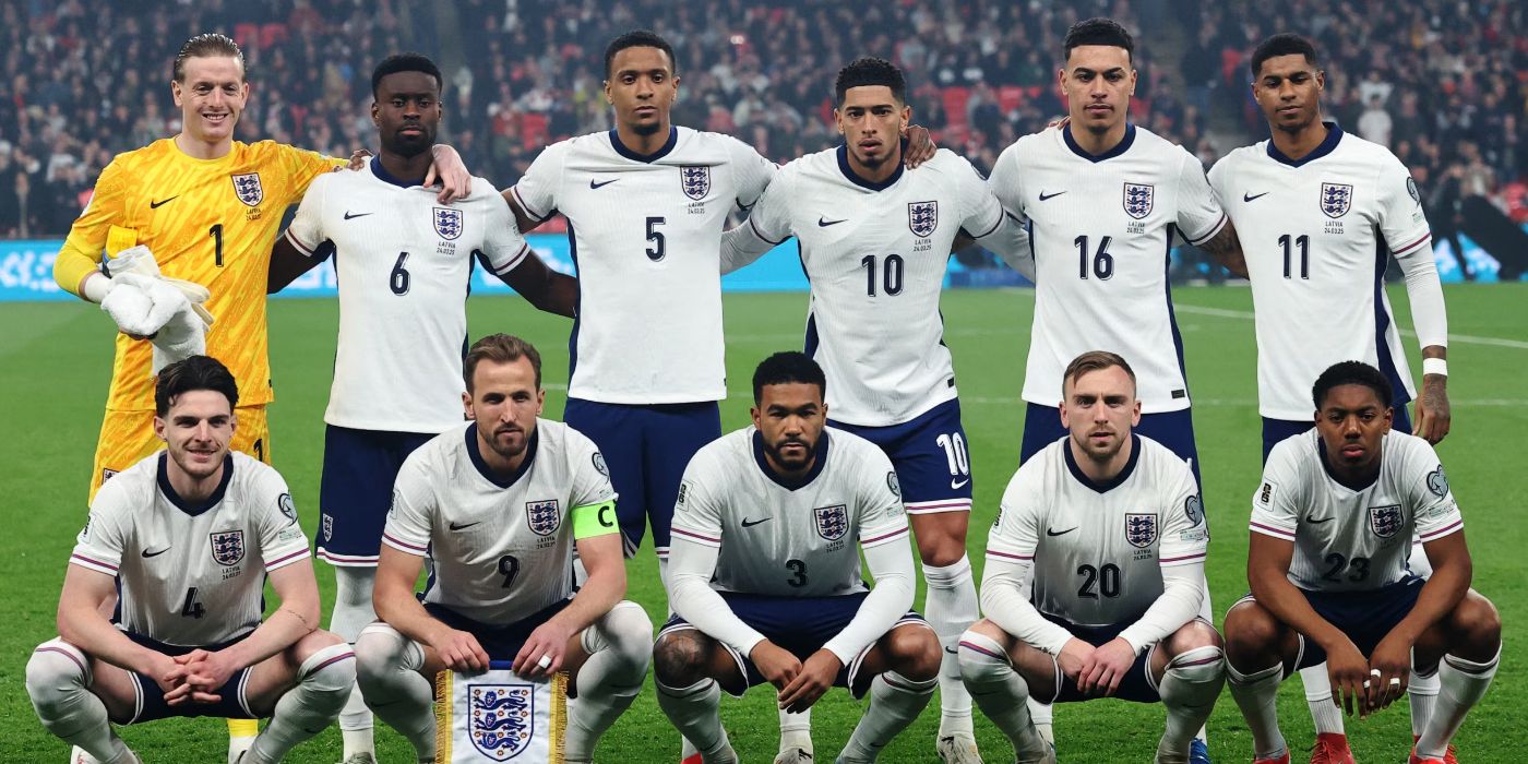 Сборная Англии перед матчем с Латвией (3:0) в отборе на ЧМ-2026