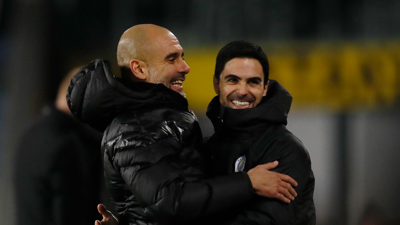 Хосеп Гвардиола и Микель Артета