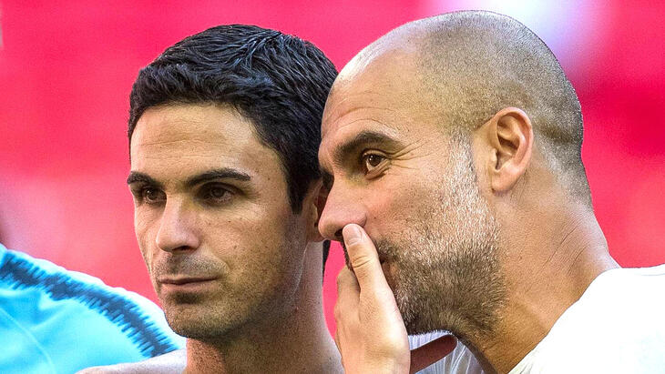 Микель Артета и Хосеп Гвардиола