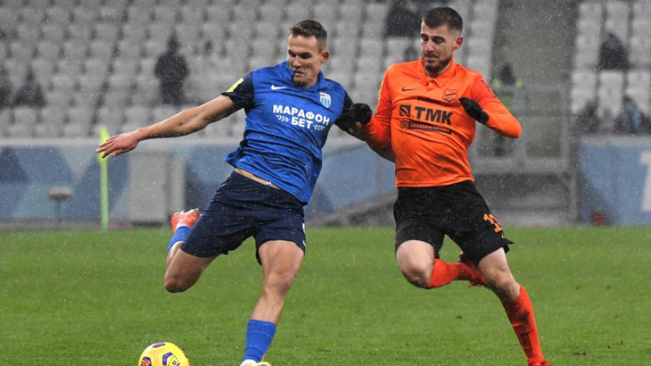 Фрагмент матча «Урал» — «Ротор»