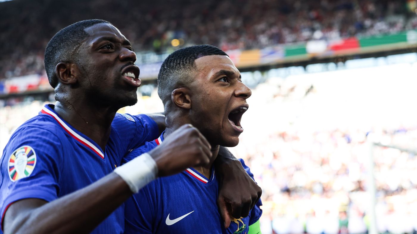 Усман Дембеле и Килиан Мбаппе