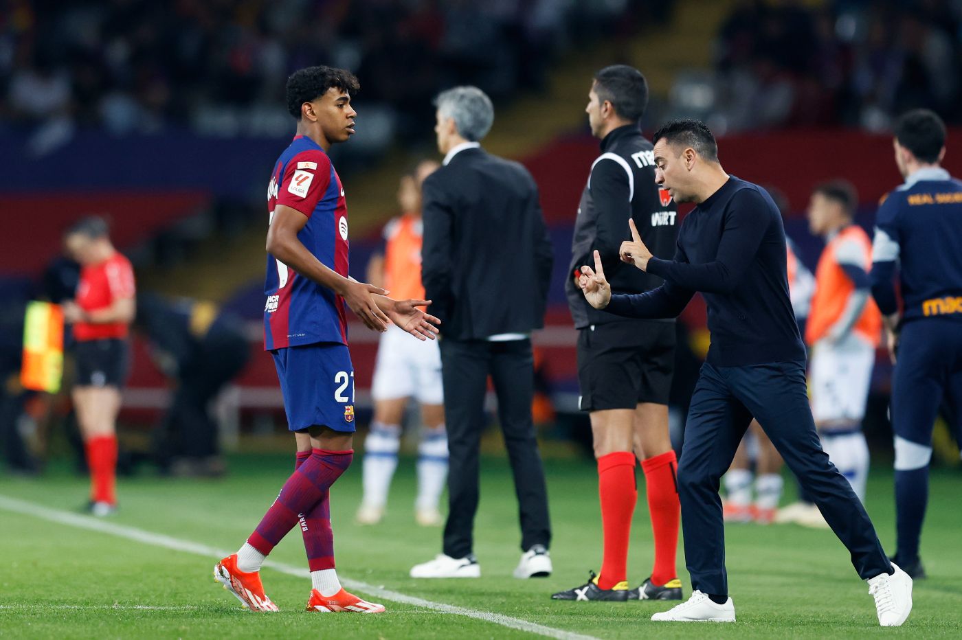 Ламин Ямаль и Хави