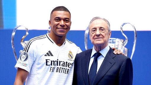 Килиан Мбаппе и Флорентино Перес 