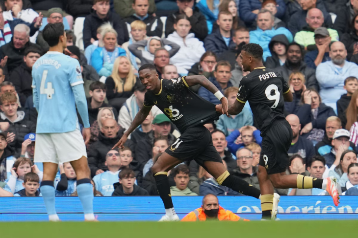 Джейдон Энтони после забитого гола