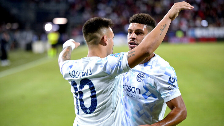 Лаутаро Мартинес и Луис Энрике