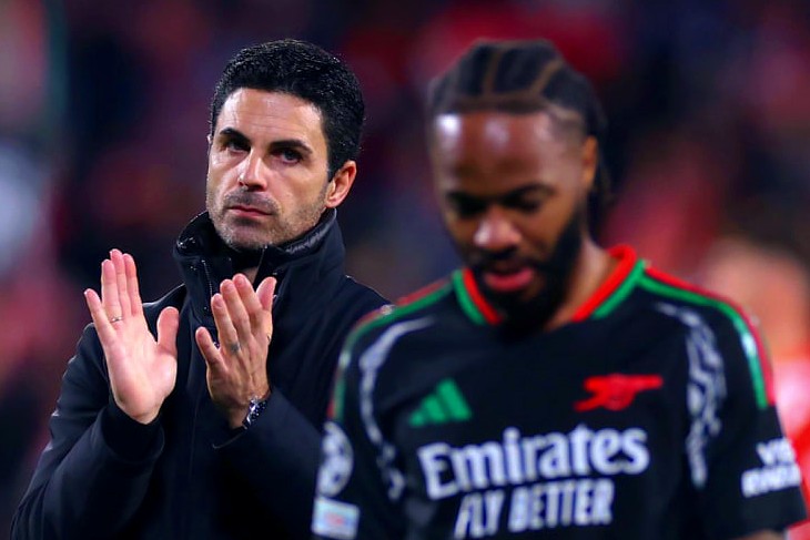 Микель Артета и Рахим Стерлинг