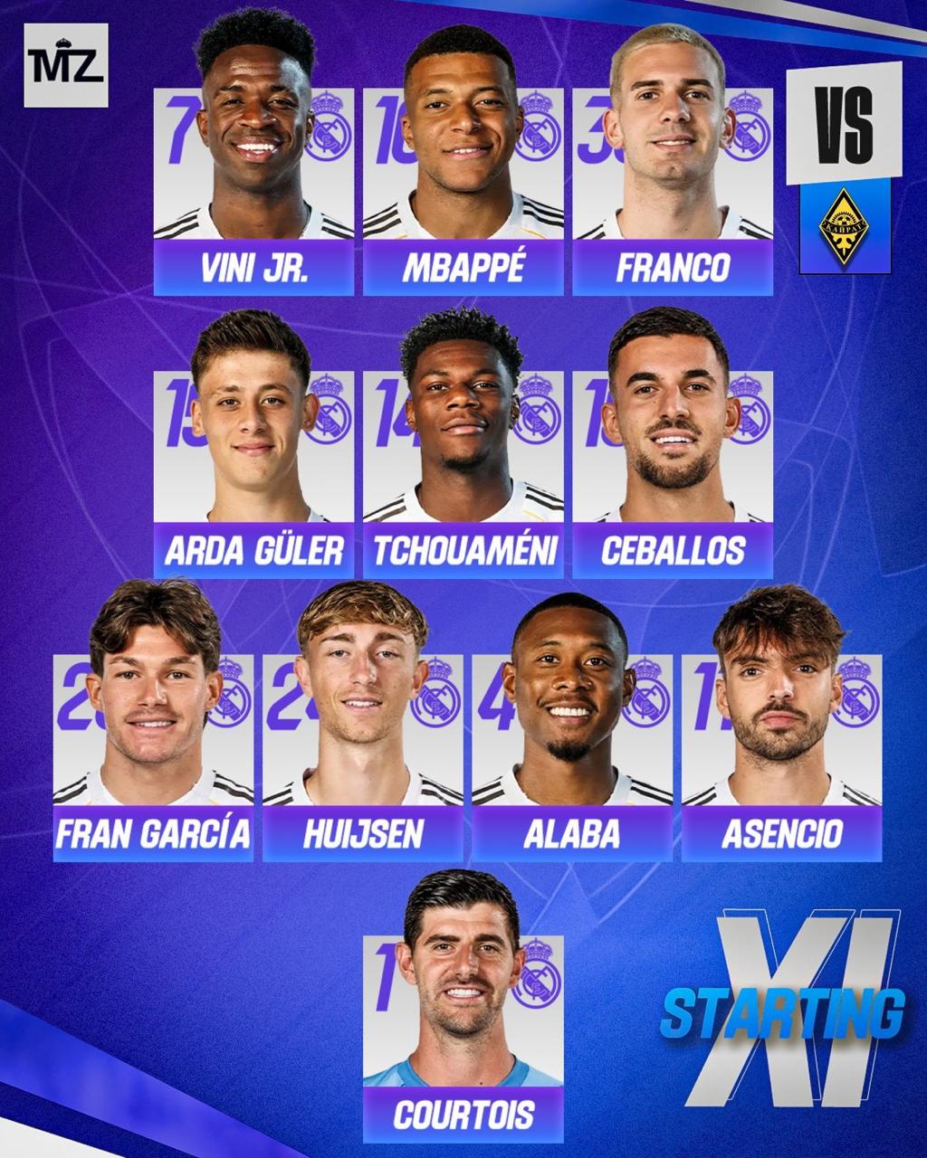 Стартовый состав «Реала»