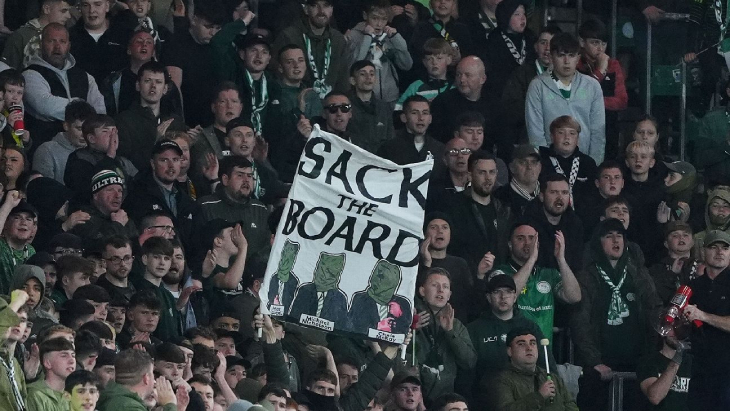 Баннер фанатов «Селтика»