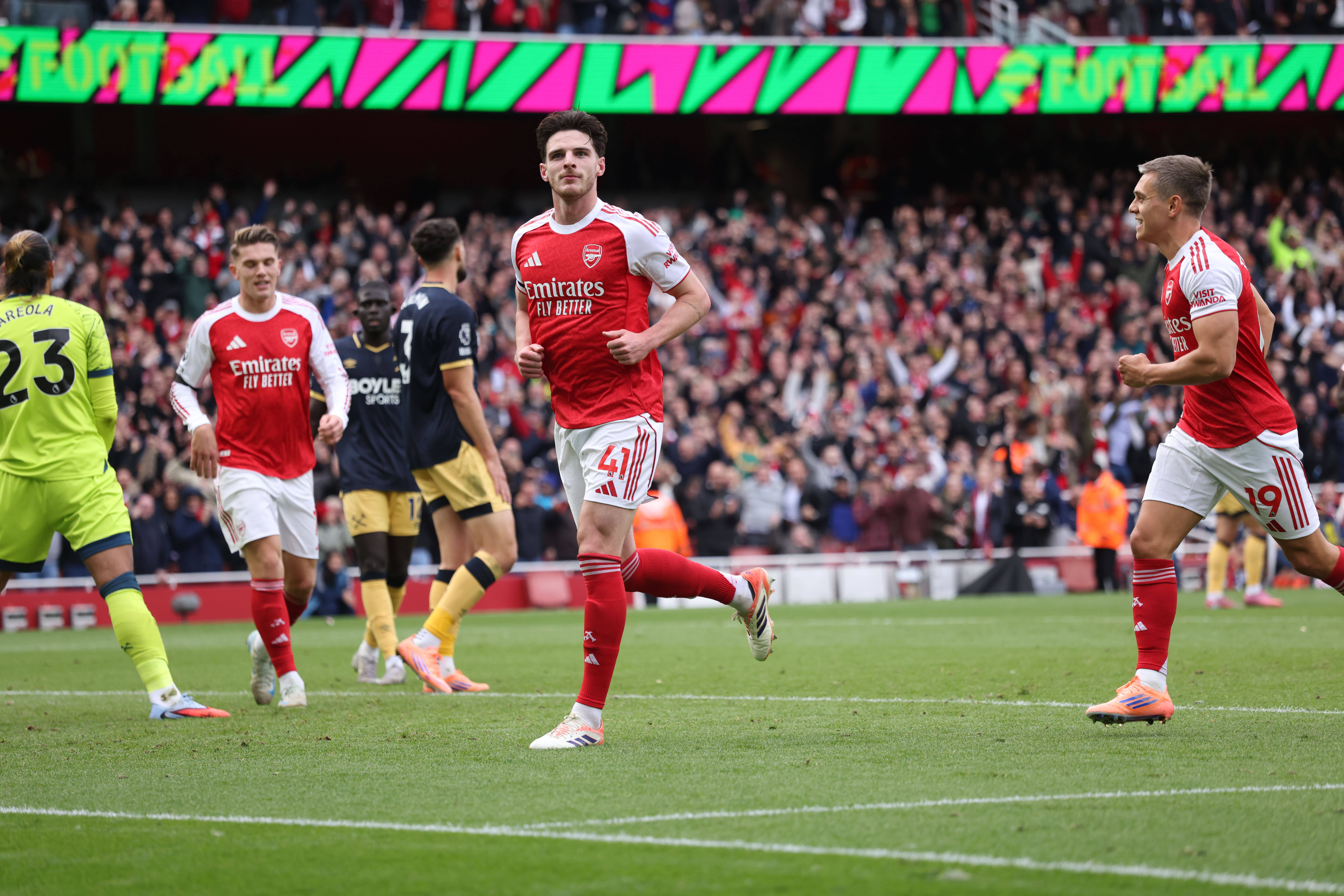 Деклан Райс после забитого гола