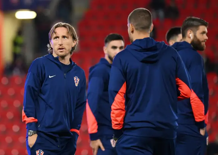 Главная звезда сборной Хорватии на стадионе