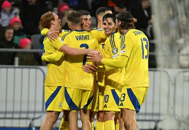 Сборная Уркаины победила в сложном матче