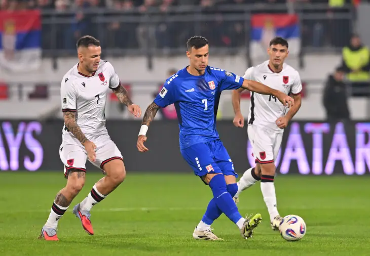 Сербия — Албания