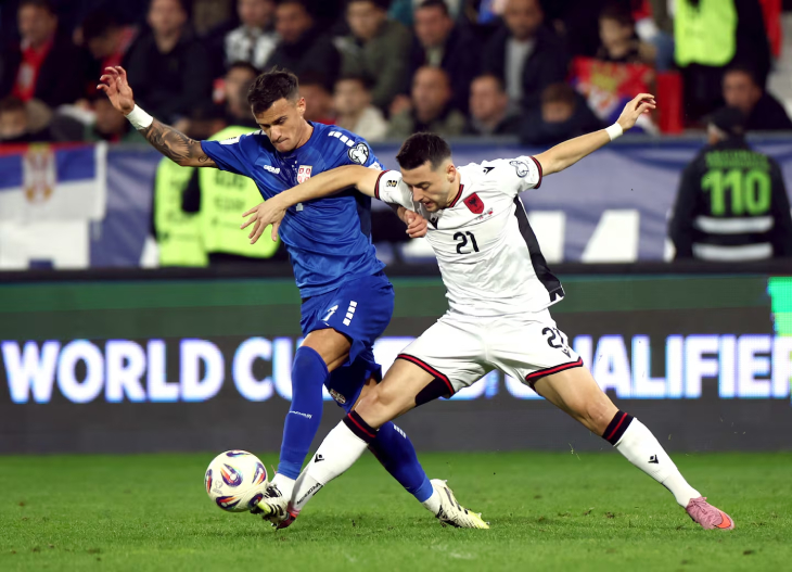 Сербия — Албания