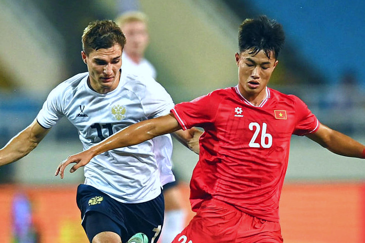 Фрагмент матча Вьетнам — Россия