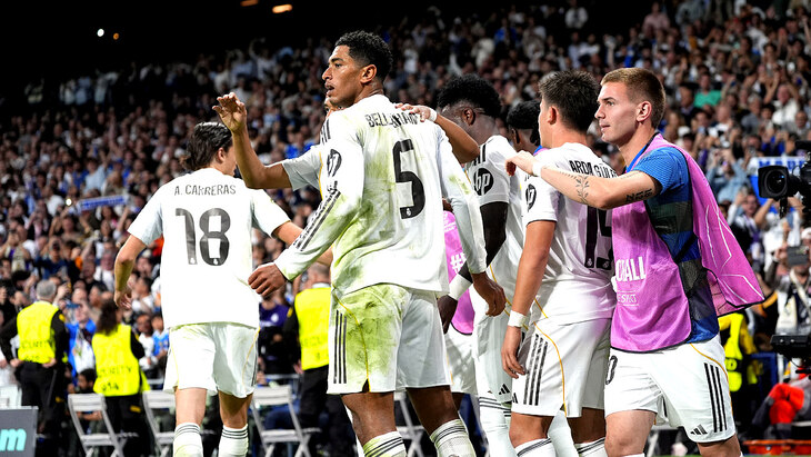 Джуд Беллингем празднует гол