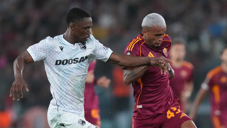 Фрагмент матча «Рома» — «Виктория Пльзень»