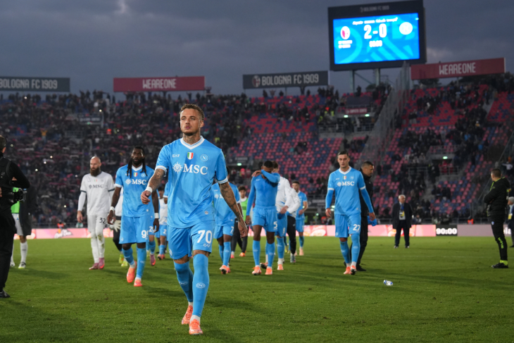 Игроки «Наполи» после матча