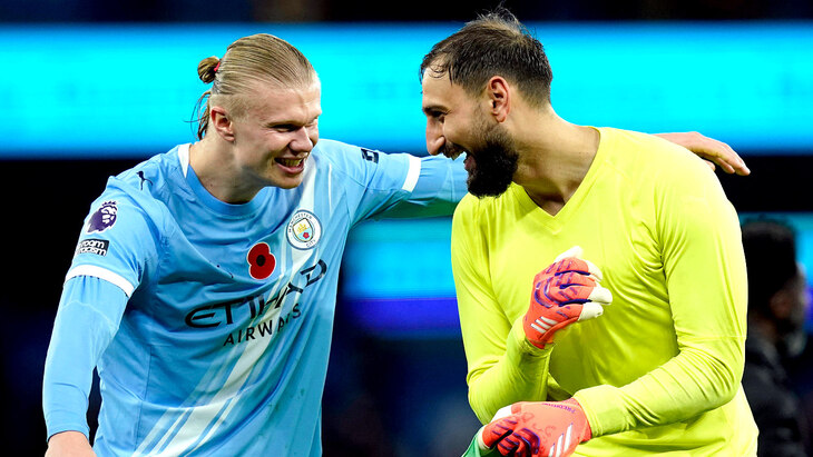 Эрлинг Холанн и Джанлуиджи Доннарумма