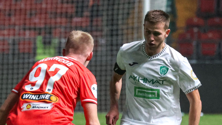 Фрагмент матча «Ахмат» — «Спартак»