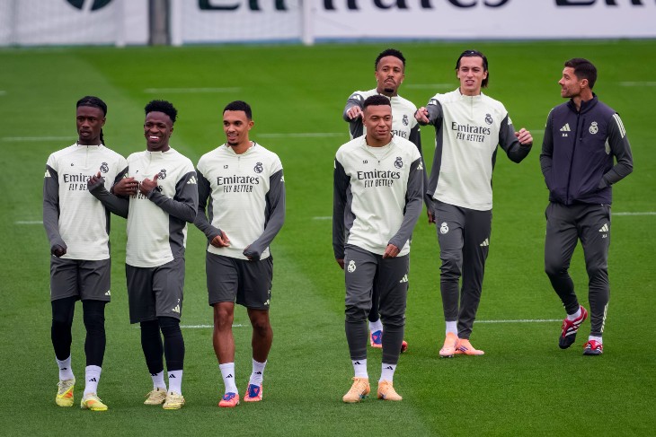 Мадридский «Реал» на тренировке