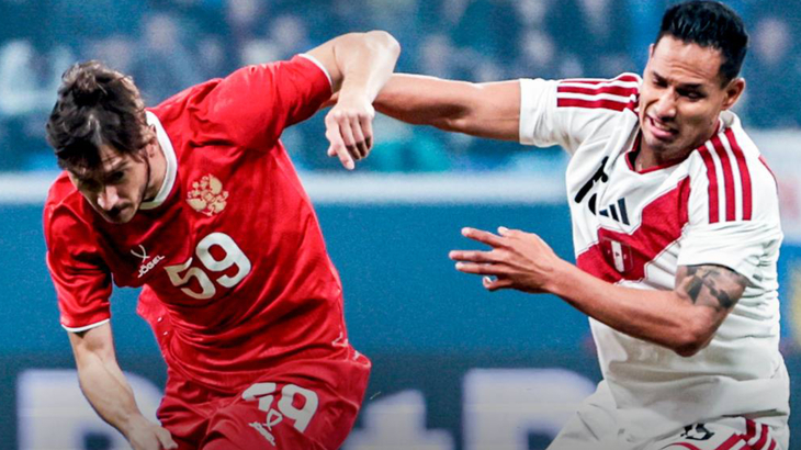 Фрагмент матча Россия — Перу