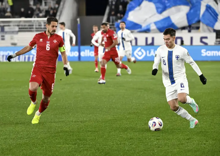 Финляндия — Мальта