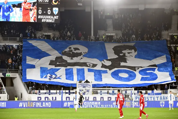 Баннер в честь Теему Пукки