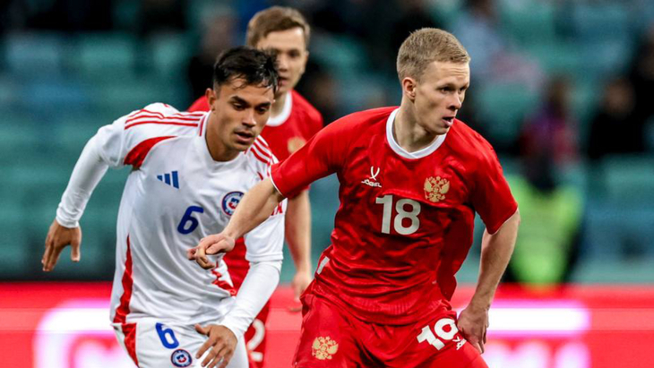 Фрагмент матча Россия — Чили