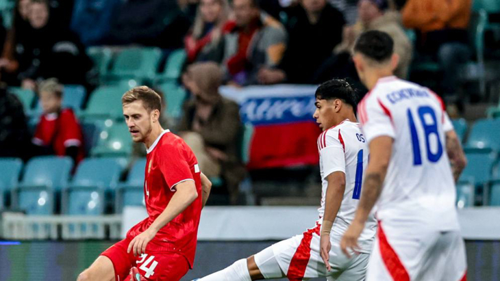 Фрагмент матча Россия — Чили